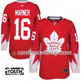 Adidas Maillot de Hockey Toronto Maple Leafs Mitchell Marner 16 2017-2018 Rouge Alternate Authentic - Enfant